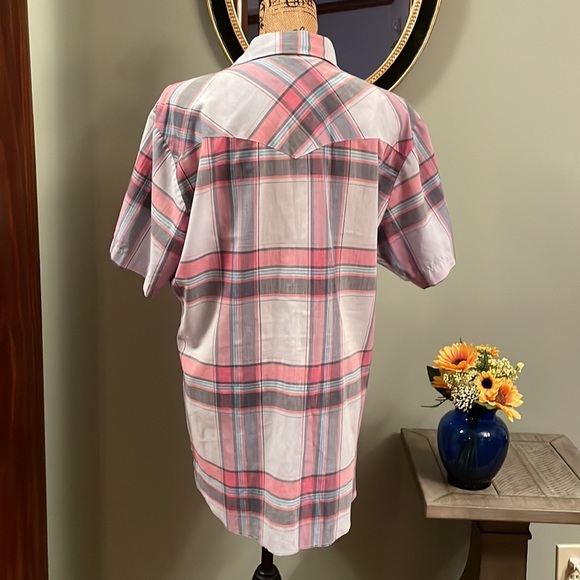 Vintage Wrangler western shirt size large 16-16 1/2. - Picture 5 of 7